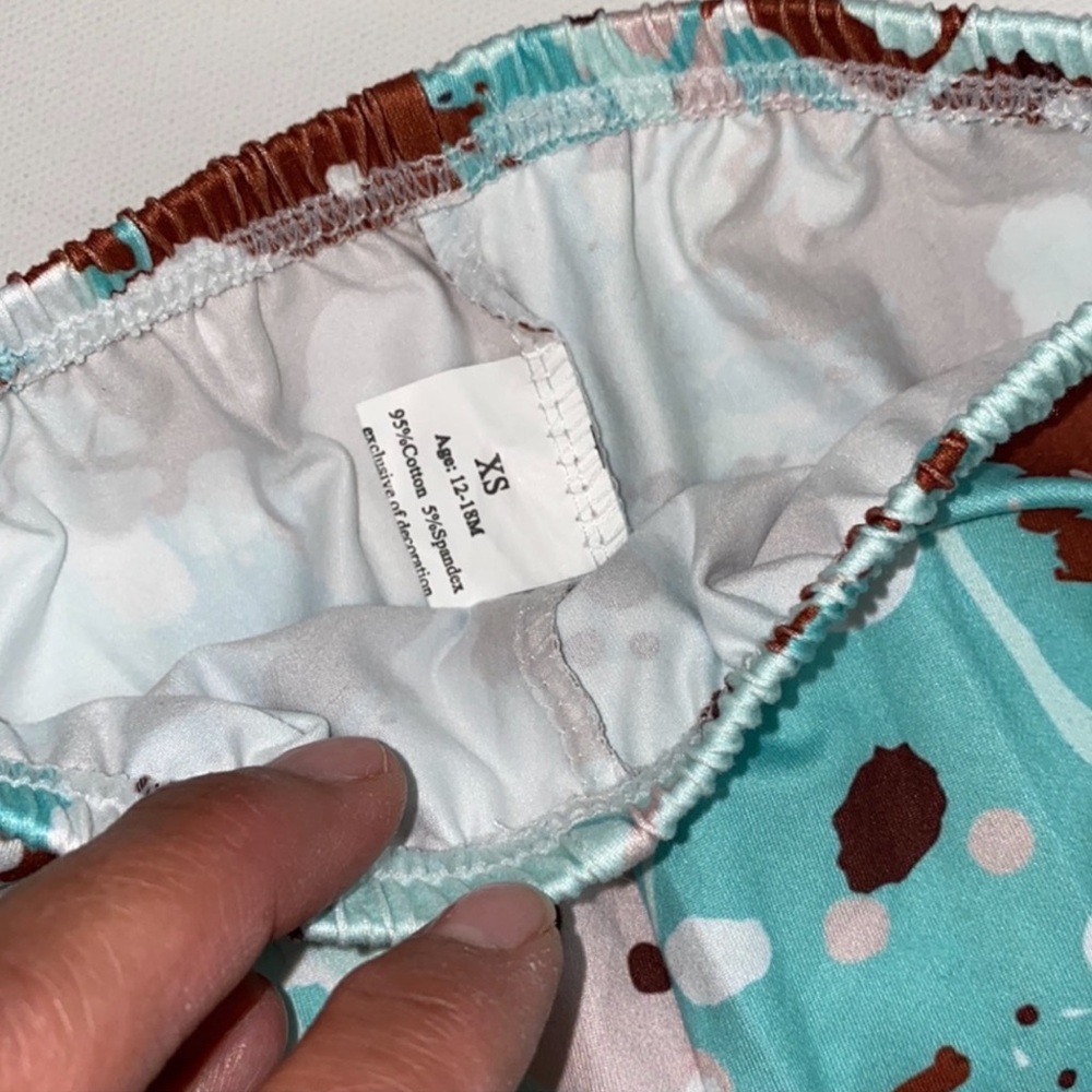 Toddler Splatter Print Ruffle Pants - Picture 5 of 5